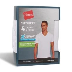 Men's Hanes Ultimate® 4-Pack X-Temp™ Mesh V-Neck Tees -Hanes Shop unnamed file 1064