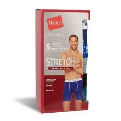 Men's Hanes Ultimate® 5-Pack Stretch Long Leg Boxer Brief -Hanes Shop unnamed file 1078