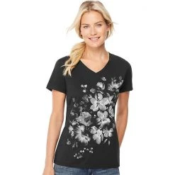 Women's Hanes® Graphic Tee Butterfly Salty Purple -Hanes Shop unnamed file 1101