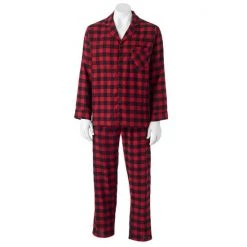 Men's Hanes Ultimate® Plaid Flannel Pajama Set Red Black Check 7 Men's Hanes Ultimate® Plaid Flannel Pajama Set Red Black Check -Hanes Shop unnamed file 1110