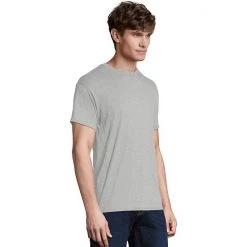 Men's Hanes® Eco Tri-Blend Fresh IQ Crewneck Pajama Tee Red Triblend -Hanes Shop unnamed file 1138