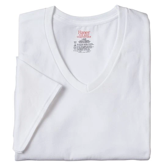 Big & Tall Hanes® 3-Pack Ultimate Stretch V-Neck Tees 1 Big & Tall Hanes® 3-Pack Ultimate Stretch V-Neck Tees