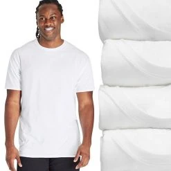 Big & Tall Hanes Ultimate® FreshIQ® Crewneck 4-Pack Tees