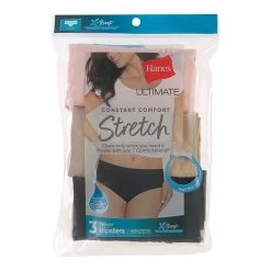 Women's Hanes Ultimate® 3-pack ComfortBlend Stretch X-Temp Hipsters 41XTSA Patrol Red Asst -Hanes Shop unnamed file 1198