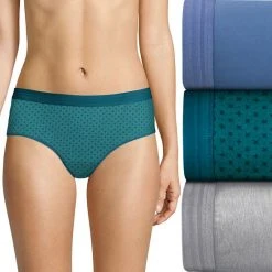 Women's Hanes Ultimate® 3-pack ComfortBlend Stretch X-Temp Hipsters 41XTSA Patrol Red Asst -Hanes Shop unnamed file 1205