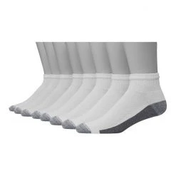 Men's Hanes Ultimate® 8-Pack X-Temp Ultra Cushion Ankle Socks White -Hanes Shop unnamed file 123
