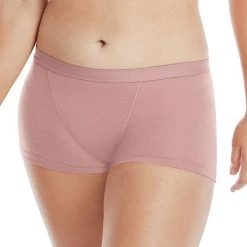 Women's Hanes® Authentic Boxer Brief Boyshort Panty 48HAC1 Earthen Tan -Hanes Shop unnamed file 1244