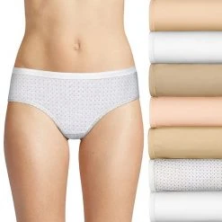 Women's Hanes UltimateĀ® 7-Pack Breathable Cotton Hipster Panty 41H7EC Pink Purple Asst