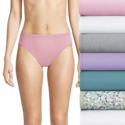 Women's Hanes Ultimate® 6+1 Bonus Pack Cotton High-Cut Panty Set 43H7CC Aqoi Light Buff -Hanes Shop unnamed file 1263