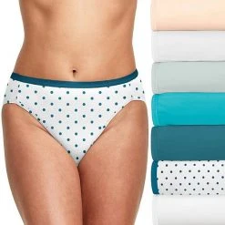 Women's Hanes Ultimate® 6+1 Bonus Pack Cotton High-Cut Panty Set 43H7CC Aqoi Light Buff -Hanes Shop unnamed file 1265