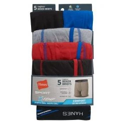 Boys 6-20 Hanes Ultimate® 5-Pack X-Temp® Cooling Boxer Briefs Blue Gray Black Lime -Hanes Shop unnamed file 1283