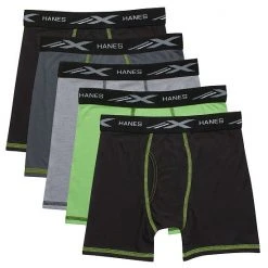 Boys 6-20 Hanes Ultimate® 5-Pack X-Temp® Cooling Boxer Briefs Blue Gray Black Lime -Hanes Shop unnamed file 1288