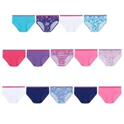 Hanes Shop 24 Girls Hanes UltimateĀ® 14-Pack Cotton Brief Panties Multi