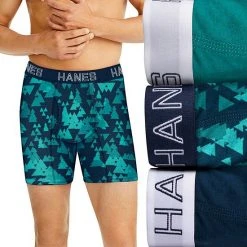 Men's Hanes Ultimate® ComfortFlex Fit 3-pack Boxer Briefs Black White -Hanes Shop unnamed file 1300