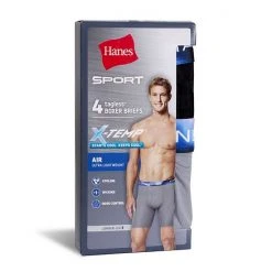 Men's Hanes Ultimate® 4-pack X-Temp Air Mesh Longer-Leg Boxer Briefs -Hanes Shop unnamed file 1310