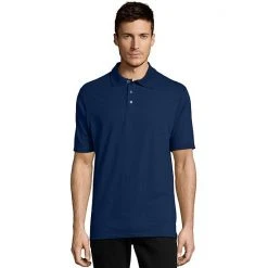 Men's Hanes® X-temp Jersey Polo Black