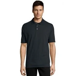 Men's Hanes® X-temp Jersey Polo Black -Hanes Shop unnamed file 1328