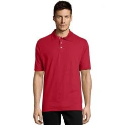 Men's Hanes® X-temp Jersey Polo Black -Hanes Shop unnamed file 1333