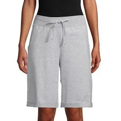 Women's Hanes® French-Terry Bermuda Shorts Light Steel -Hanes Shop unnamed file 1372