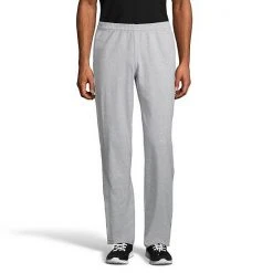 Men's Hanes® ComfortSoft Jersey Pocket Pajama Pants Light Steel
