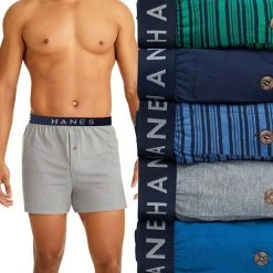 Hanes Shop 26 Men's Hanes UltimateĀ® 5-pack Knit Boxers
