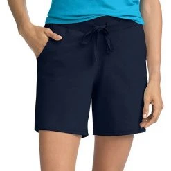 Women's Hanes® Jersey Drawstring Shorts Black -Hanes Shop unnamed file 1411