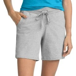 Women's Hanes® Jersey Drawstring Shorts Black -Hanes Shop unnamed file 1413