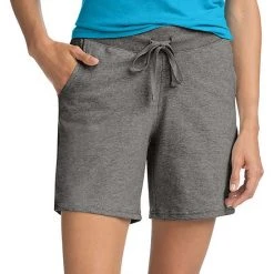 Women's Hanes® Jersey Drawstring Shorts Black -Hanes Shop unnamed file 1414