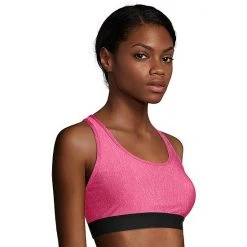 Hanes® Solid Absolute Racerback Compression Sports Bra O9178 White -Hanes Shop unnamed file 1431