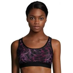 Hanes® Solid Absolute Racerback Compression Sports Bra O9178 White -Hanes Shop unnamed file 1435