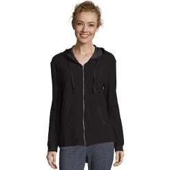 Hanes Shop 20 Women's HanesĀ® French Terry Zip-Up Hoodie Ebony