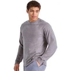 Men's Hanes Tri-Blend French Terry Sweatshirt Cactus Pe Heather -Hanes Shop unnamed file 1542
