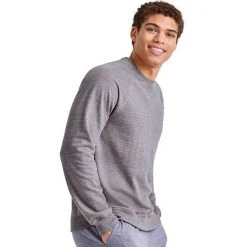 Men's Hanes Tri-Blend French Terry Sweatshirt Cactus Pe Heather -Hanes Shop unnamed file 1544