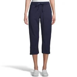 Women's Hanes® French Terry Pocket Capris Light Steel