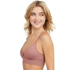 Hanes Ultimate® Comfort Flex Fit Authentic Longline Triangle Bralette DHY204 Lilac Meringue Waffle -Hanes Shop unnamed file 1641