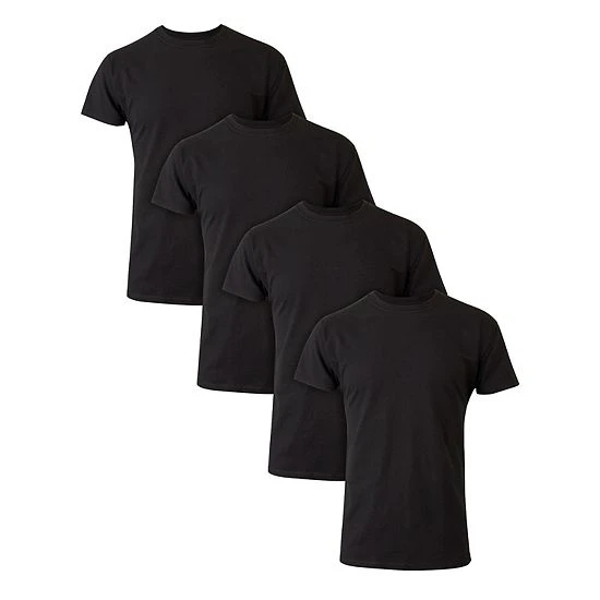 Big & Tall Hanes Ultimate® Cool Comfort® FreshIQ® Crewneck 4-Pack Tee 2 Big & Tall Hanes Ultimate® Cool Comfort® FreshIQ® Crewneck 4-Pack Tee - Image 2