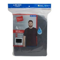 Big & Tall Hanes Ultimate® Cool Comfort® FreshIQ® Crewneck 4-Pack Tee 6 Big & Tall Hanes Ultimate® Cool Comfort® FreshIQ® Crewneck 4-Pack Tee -Hanes Shop unnamed file 1649