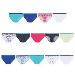 Girls Hanes Ultimate® 14-Pack Cotton Hipster Panties Multi Color