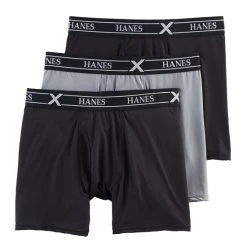 Men's Hanes® X-Temp Air Boxer Briefs Black Gray -Hanes Shop unnamed file 1721
