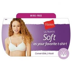 Hanes Ultimate® Soft Wireless Convertible T-Shirt Bra HU03 Purple Granite -Hanes Shop unnamed file 175