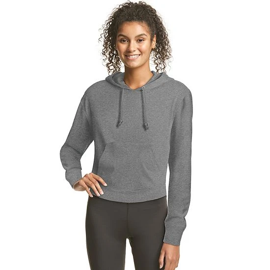 Women's Hanes® Cropped Fleece Hoodie Concrete Pe Heather 13 Women's Hanes® Cropped Fleece Hoodie Concrete Pe Heather - Image 13