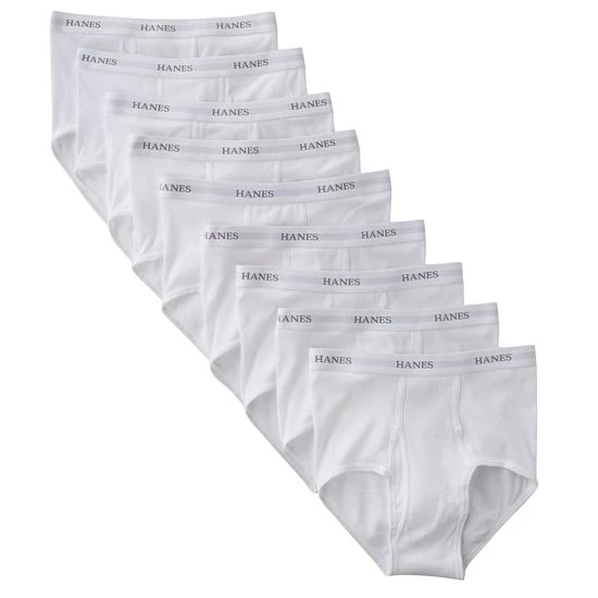 Men's Hanes® Classics 7-pack + 2 Bonus Full-Cut White Briefs 1 Men's Hanes® Classics 7-pack + 2 Bonus Full-Cut White Briefs