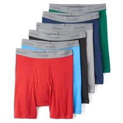 Men's Hanes® Classics 5-pack + 1 Bonus Tagless Boxer Briefs Assorted -Hanes Shop unnamed file 1799