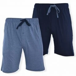 Men's Hanes® 2-pack Knit Pajama Shorts Navy Blue Heather -Hanes Shop unnamed file 1803