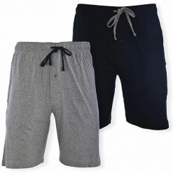 Men's Hanes® 2-pack Knit Pajama Shorts Navy Blue Heather -Hanes Shop unnamed file 1804