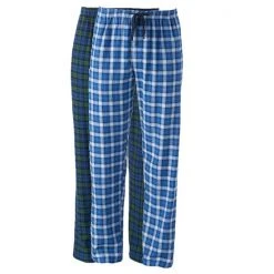 Men's HanesĀ® 2-pk. Plaid Flannel Pajama Pants Blue Blackwatch Plaid