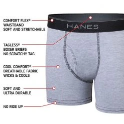 Boys 6-20 Hanes Ultimate® 5-Pack Super Soft Lightweight Boxer Briefs Assorted -Hanes Shop unnamed file 1835