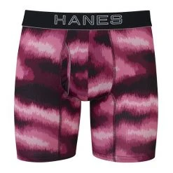 Men's Hanes UltimateĀ® Comfort Flex FitĀ® Lightweight Mesh Trunk Briefs Red