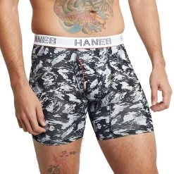 Men's Hanes Ultimate® Comfort Flex Fit® Lightweight Mesh Trunk Briefs Red -Hanes Shop unnamed file 1855