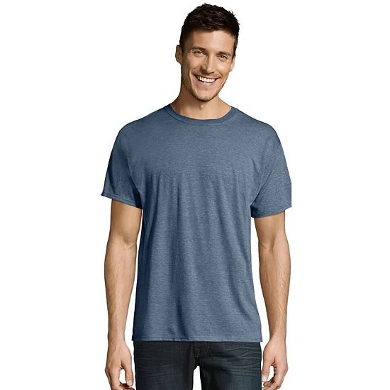 Men's Hanes Ultimate® X-Temp FreshIQ Textured Slubbed Super Soft Crewneck Tee Light Gray Heather 11 Men's Hanes Ultimate® X-Temp FreshIQ Textured Slubbed Super Soft Crewneck Tee Light Gray Heather - Image 11